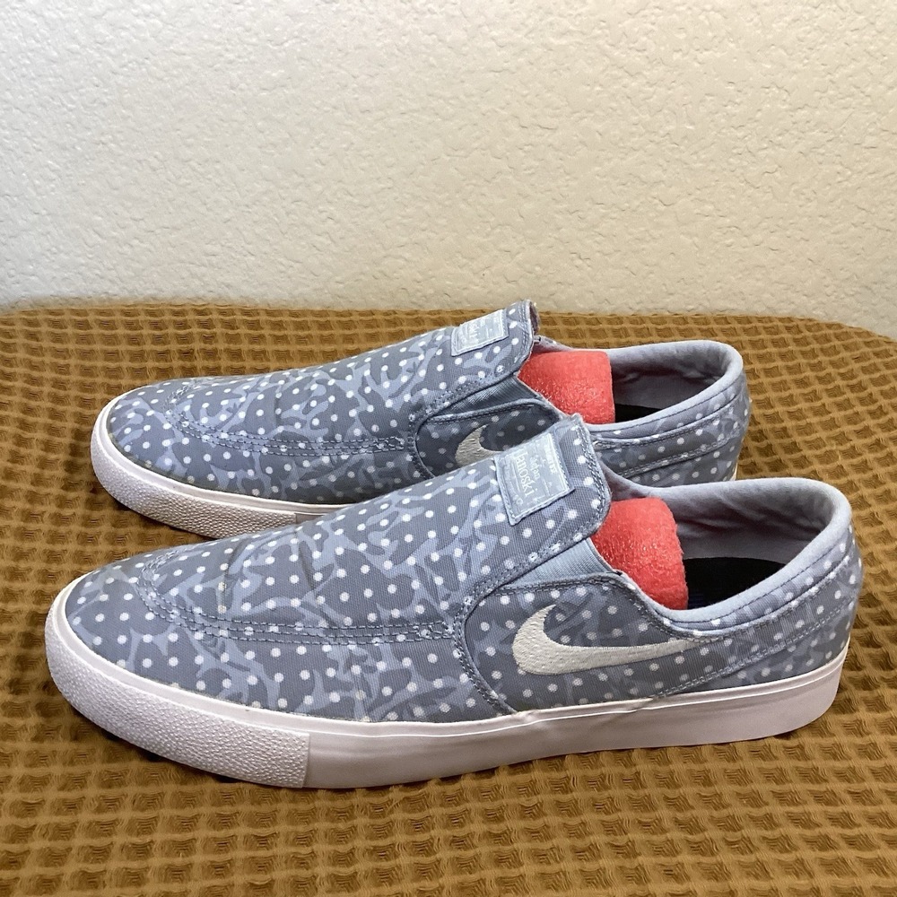 Nike SB Stefan Janoski SlipOn Mens 14 Water Polka Dot Blue Skate Shoe 833513-400